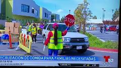 Telemundo 52 coverage of the Emergency Food Assistance event at Magnolia Science Academy-Santa Ana